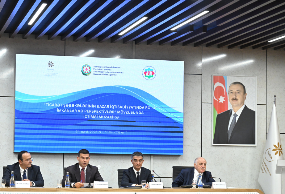 Ticarət şəbəkələrinin fəaliyyəti ilə bağlı ictimai müzakirə təşkil olunub
