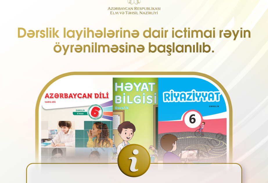 Dərslik layihələrinə dair ictimai rəyin öyrənilməsinə başlanılıb