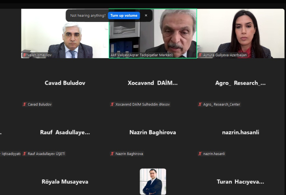 Aqrar Tədqiqatlar Mərkəzində Doktorantura Proqramı ilə bağlı təqdimat keçirilib