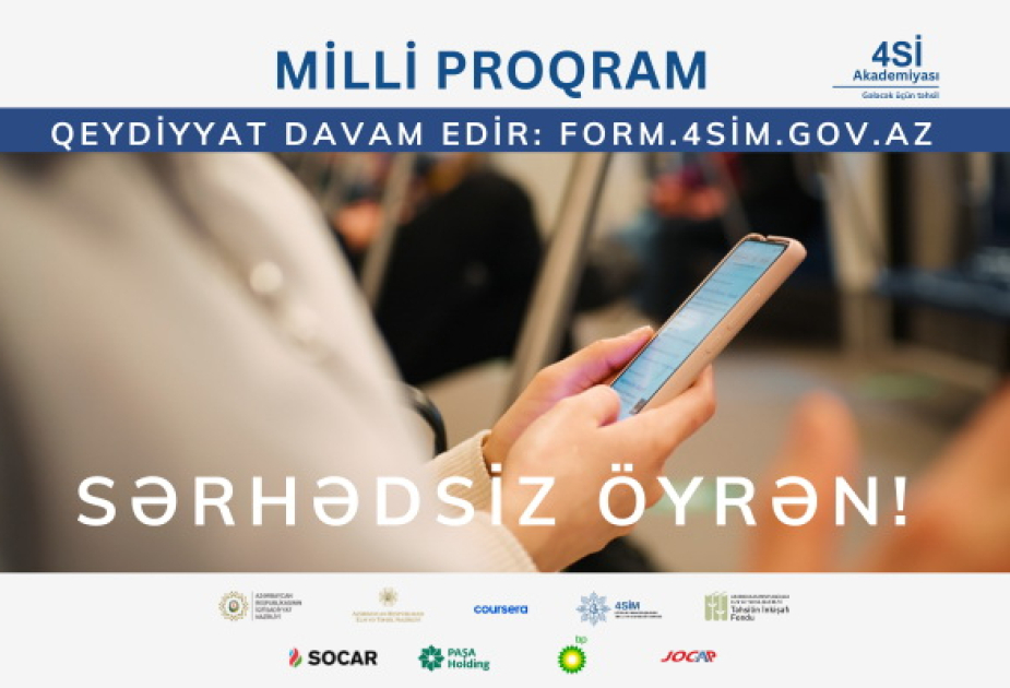 “4Sİ Akademiyası – Milli Proqram” çərçivəsində 7500 nəfər təlimlərdən yararlanıb