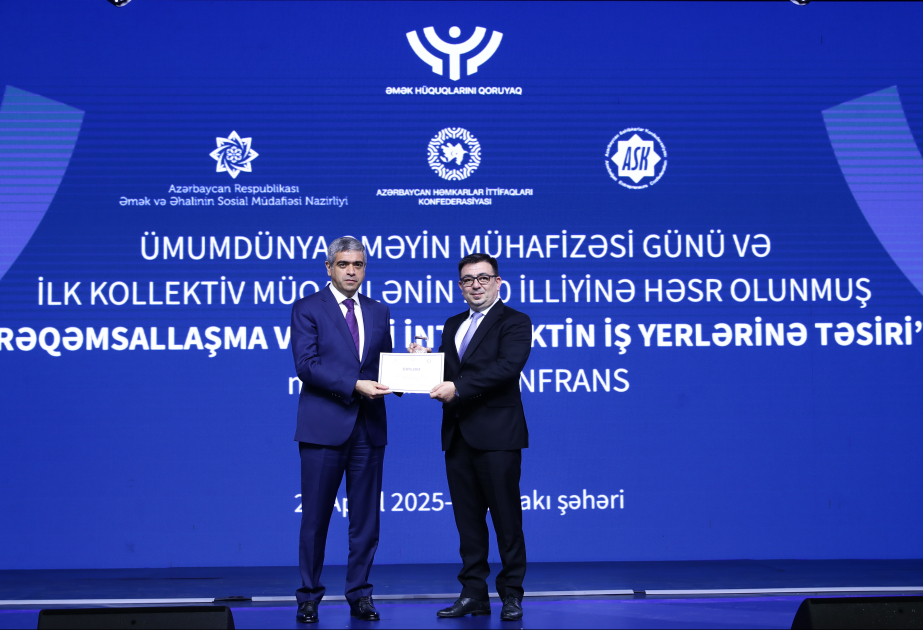 AZERTAC wins awards in labor safety and collective agreement competitions