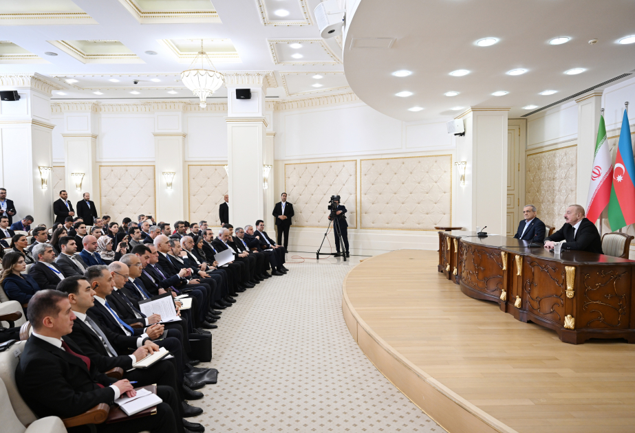 Los Jefes de Estado de Azerbaiyán e Irán hicieron declaraciones a la prensa