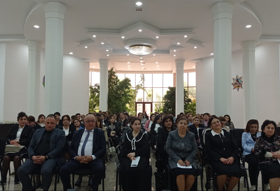 Qazaxda “Zəngin mənəviyyata sahib əsl ziyalı, qayğıkeş ana, vəfalı ömür yoldaşı” adlı tədbir keçirilib -  FOTO