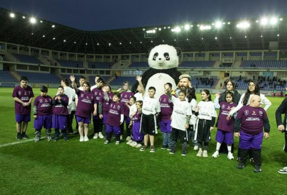 Daun sindromlu uşaqlar üçün futbol tədbiri təşkil olunub