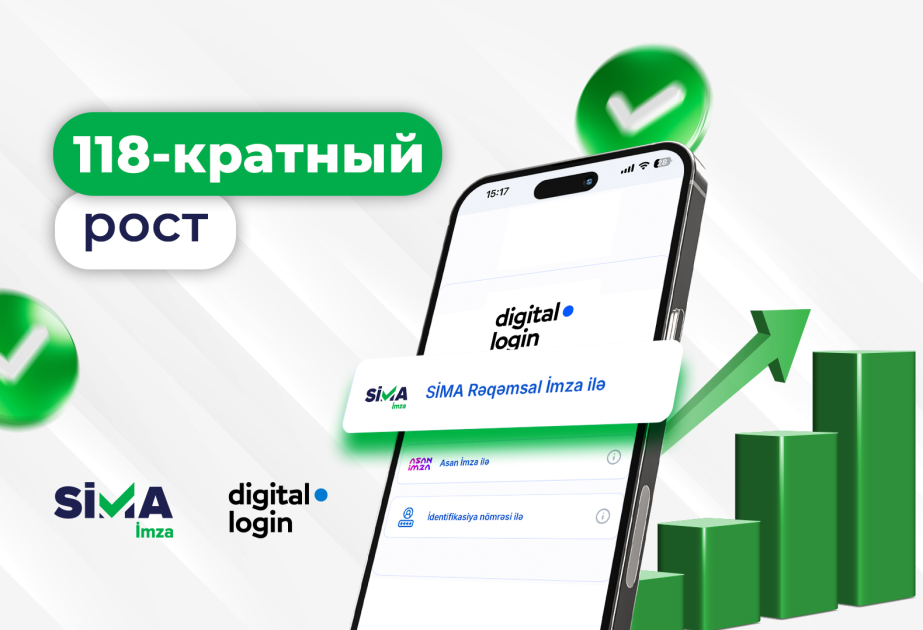 Доступ к digital.login с использованием SİMA İmza увеличился в 118 раз