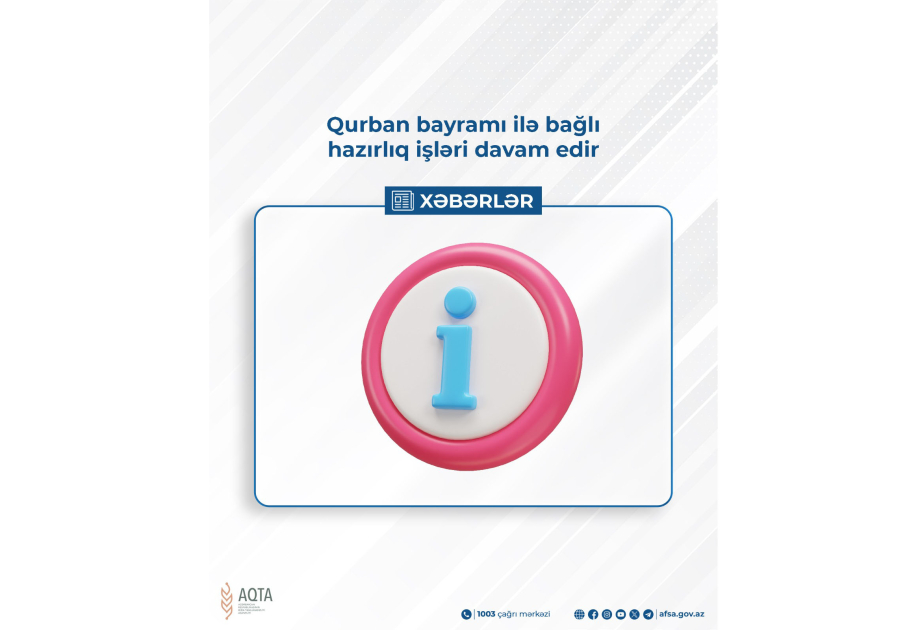 Qurban bayramı ilə bağlı hazırlıq işləri davam edir