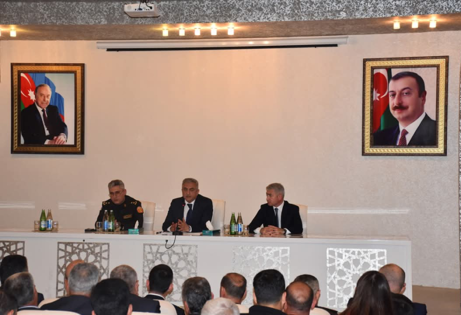 İmişlidə regional müşavirədə yanğın təhlükəsizliyi müzakirə olunub
