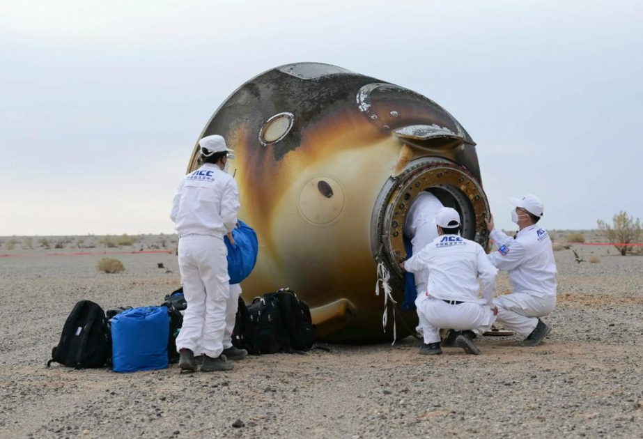 3 Chinese astronauts return home after 6-month mission aboard Tiangong space station