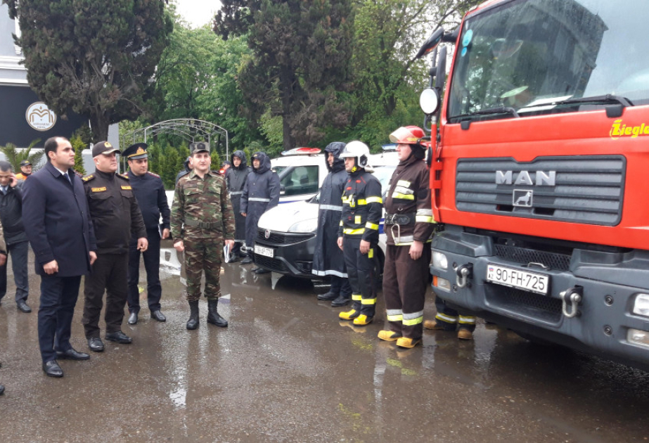 FHN-in Cənub Regional Mərkəzi nümunəvi mülki müdafiə məşqi keçirib