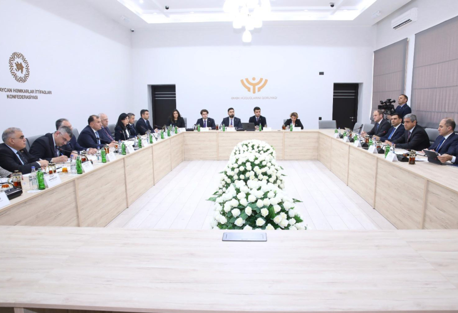 AHİK-də Əmək və Əhalinin Sosial Müdafiəsi Nazirliyinin nümayəndələri ilə görüş keçirilib