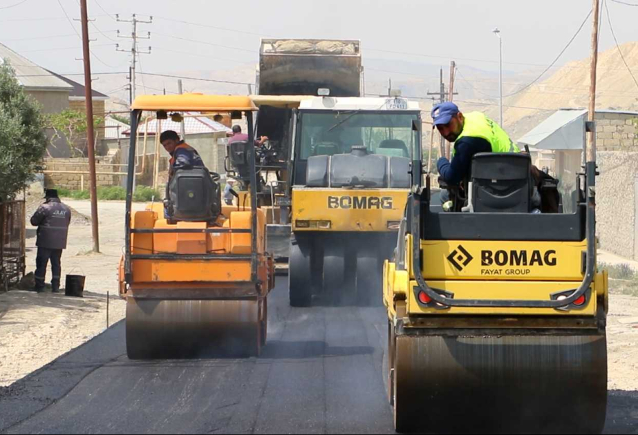 Qızıldaş qəsəbəsinin iki küçəsi təmir olunur