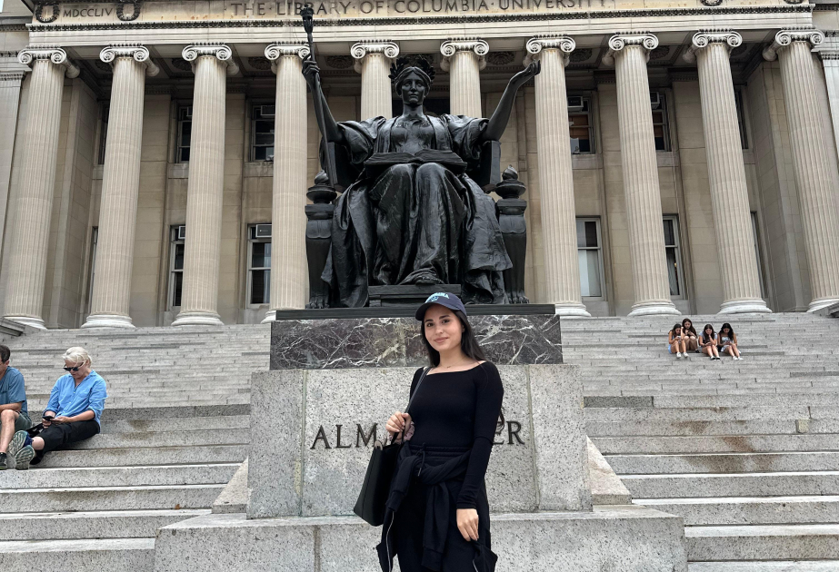 Estudiante azerbaiyana: “Estudiar en la Universidad de Columbia con una beca completa fue posible gracias al apoyo del Programa Estatal”  ENTREVISTA