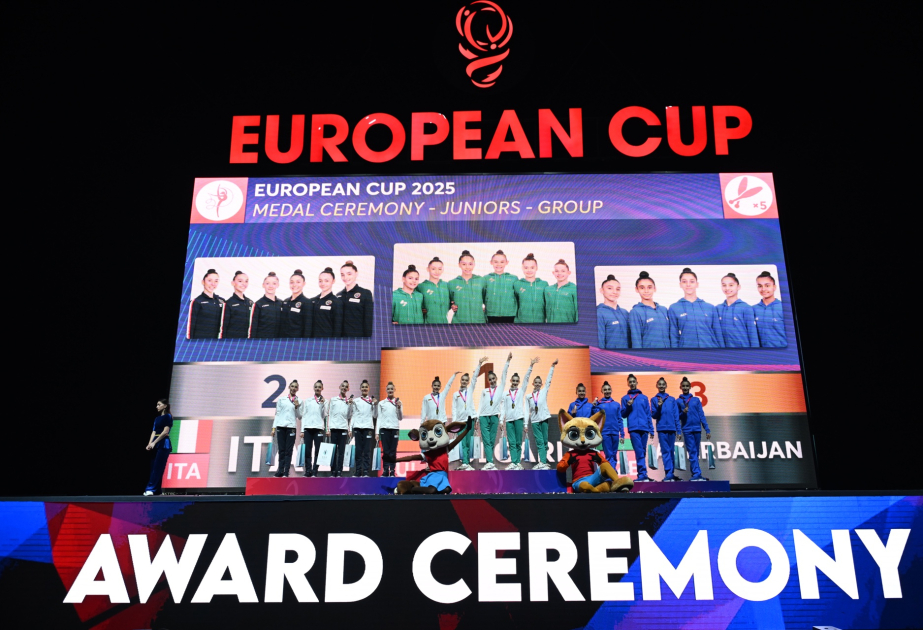 Azerbaijan rhythmic gymnastics team win two medals at 2025 RG European Cup