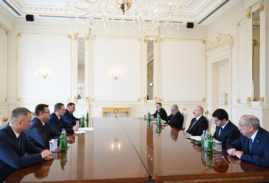 El Presidente de Azerbaiyán recibió al Primer Ministro de Bielorrusia