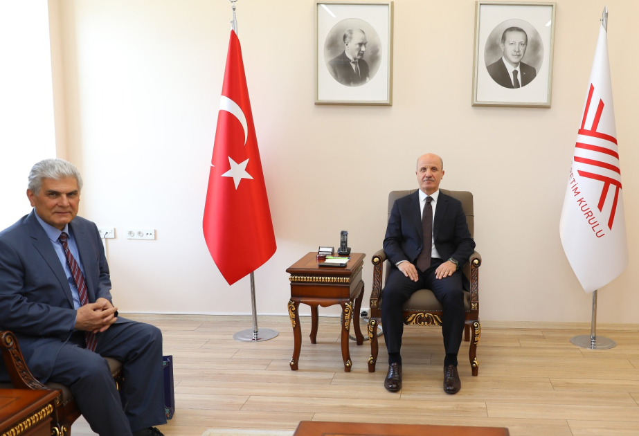 ADPU rektoru Türkiyə Ali Təhsil Şurasının sədri ilə görüşüb
