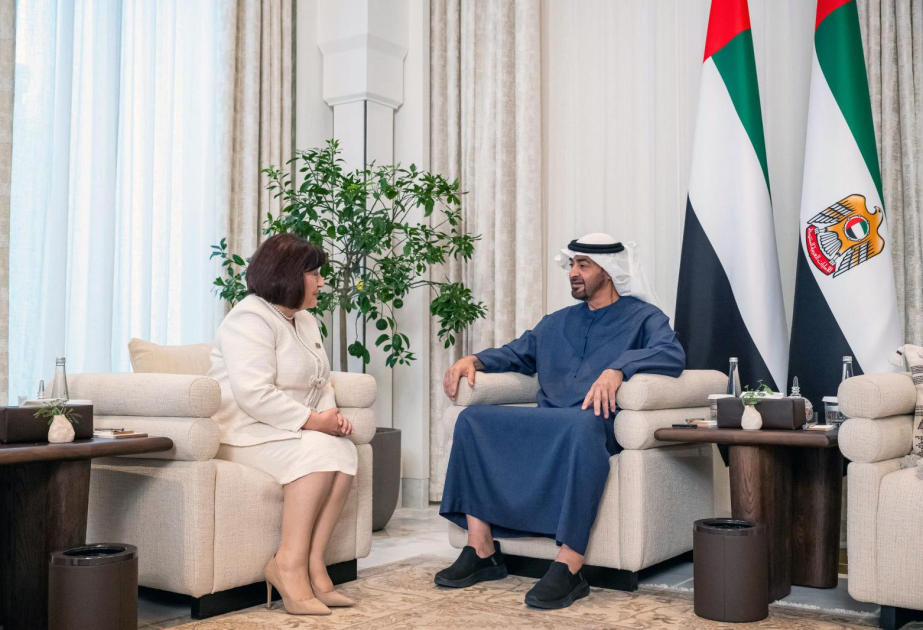 Sahibə Qafarova BƏƏ-nin Prezidenti Şeyx Məhəmməd bin Zayed Al Nəhyanla görüşüb