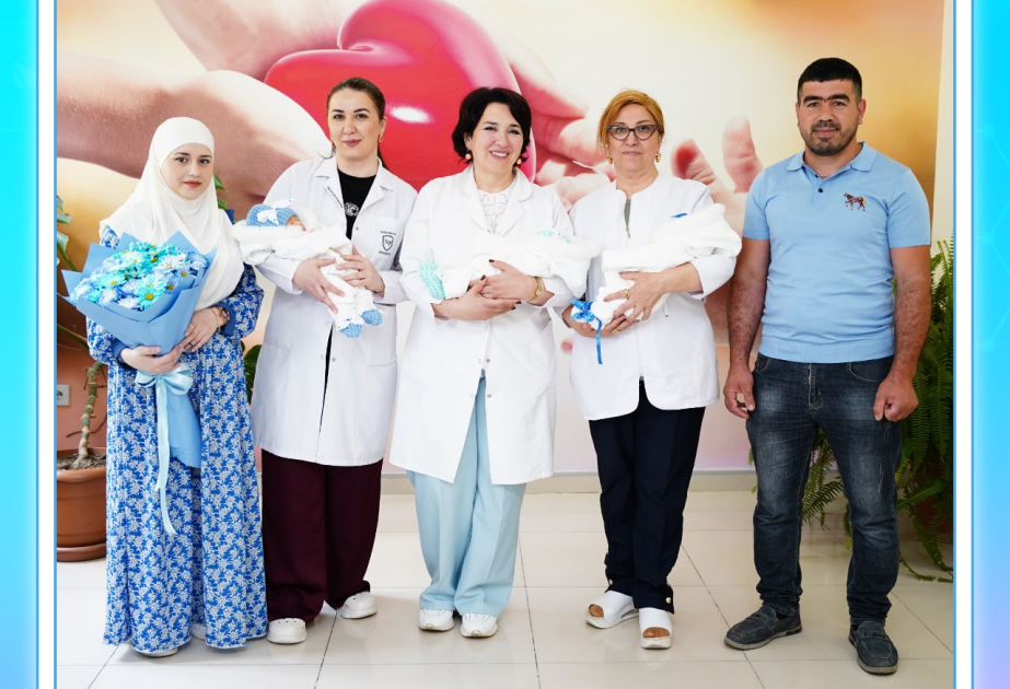 Qubada vaxtından əvvəl doğulan üçəmlərin həyatı xilas olunub