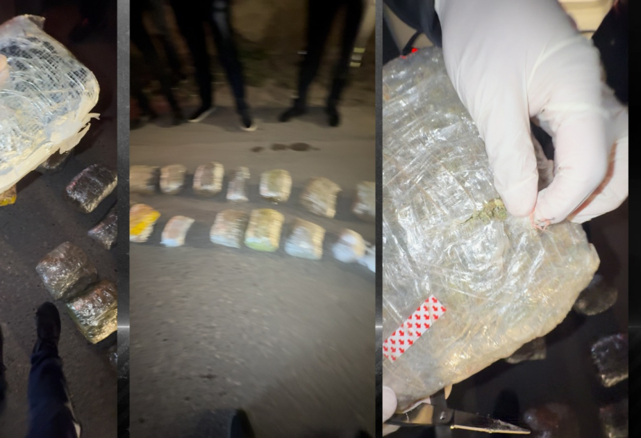 Abşeronda avtomobildə 19 kiloqram narkotik vasitə aşkarlanıb VİDEO