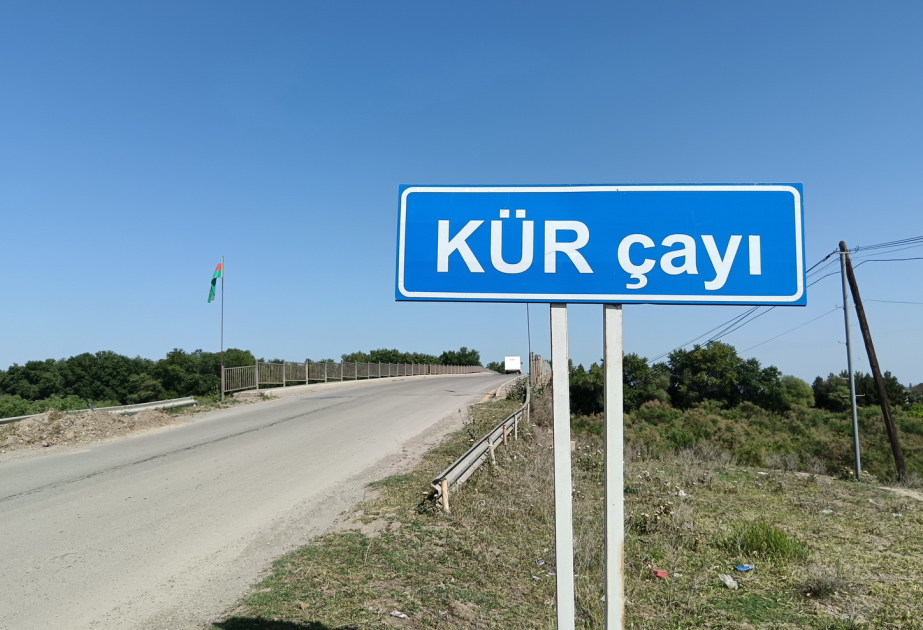 Kür çayında suyun səviyyəsi artıb: Kürün Sabirabaddan keçən hissəsindən son görüntülər VİDEO