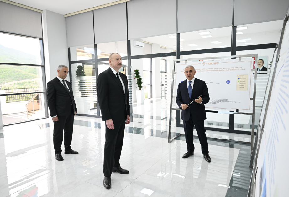 President Ilham Aliyev attended inauguration of “Khojaly" substation and Digital Control Center owned by “Azerishig” OJSC VIDEO
