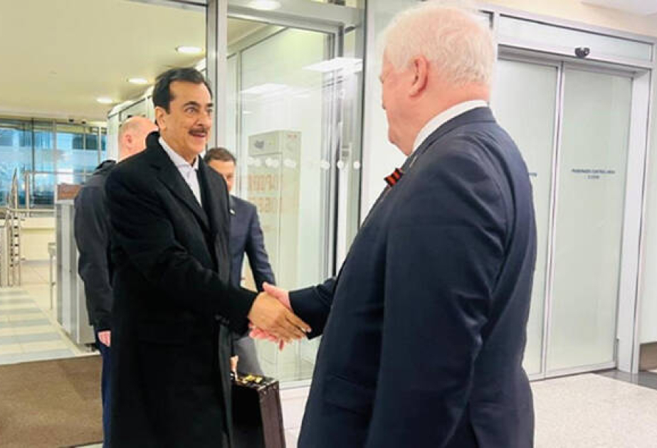 Chairman of Pakistan’s Upper House of Parliament arrives in Moscow