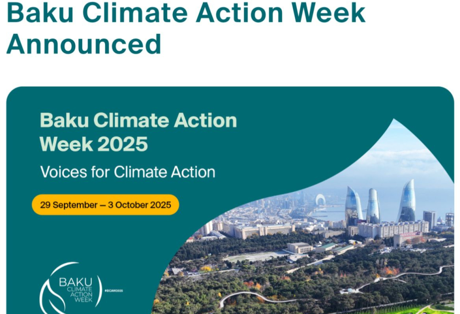 Baku Climate Action Week announced