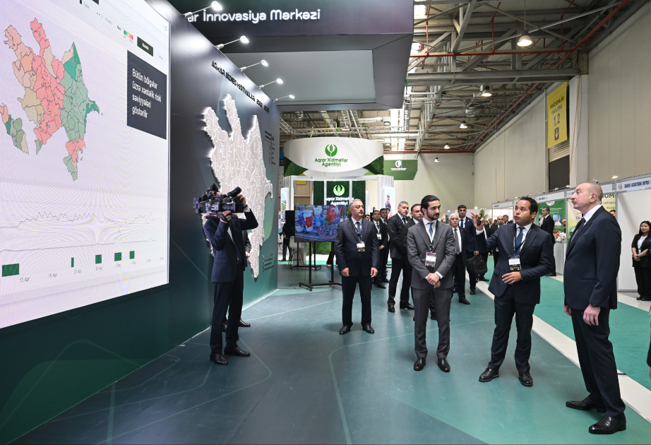 Präsident Ilham Aliyev besucht Fachmessen für Landwirtschaft und Lebensmittelindustrie „InterFood Azerbaijan“ und “Caspian Agro“ AKTUALISIERT VIDEO
