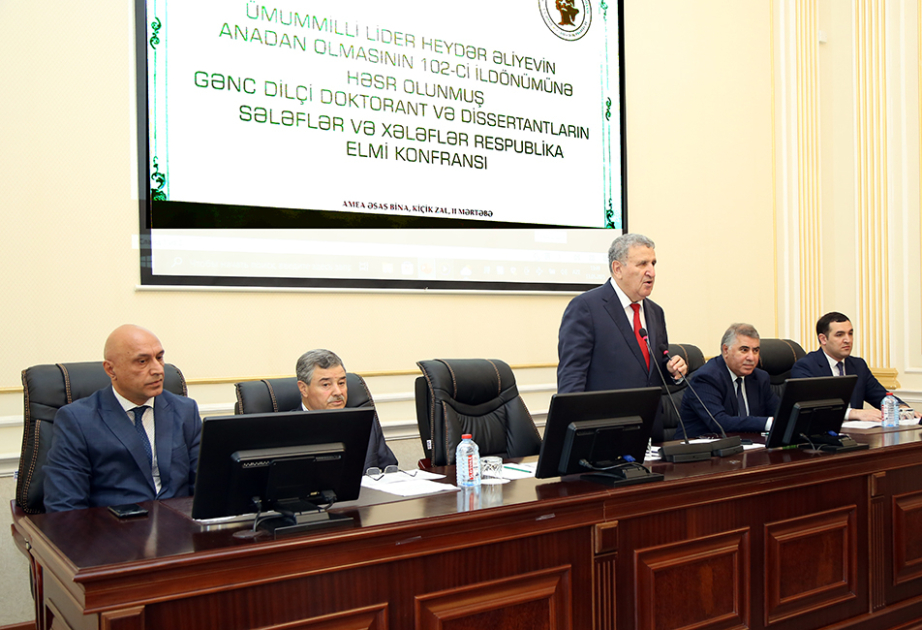 Gənc dilçi doktorant və dissertantların “Sələflər və xələflər” respublika elmi konfransı keçirilib