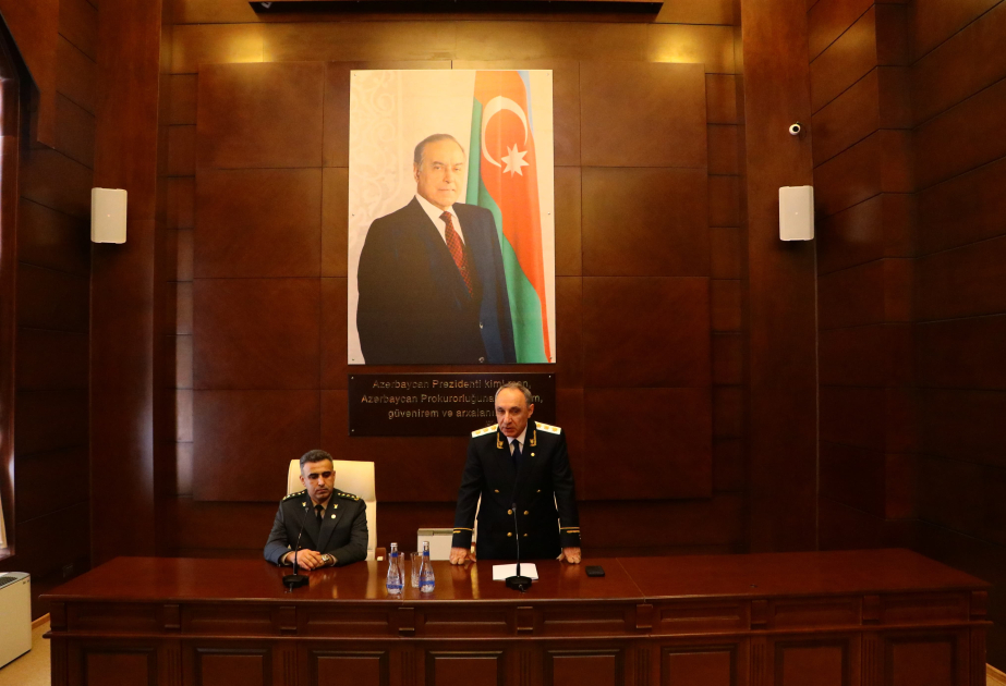 Yeni Hərbi prokuror kollektivə təqdim edilib