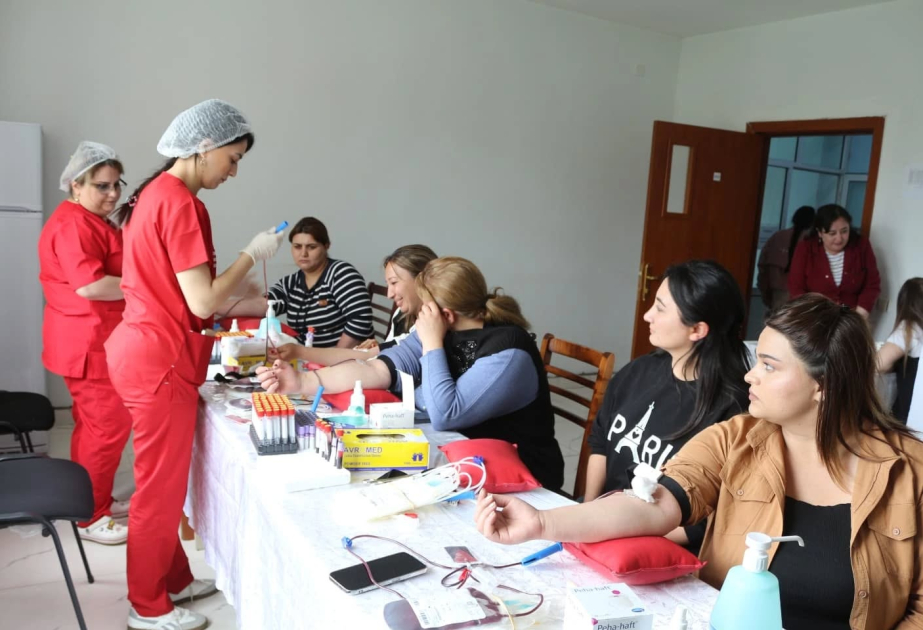 Gədəbəydə könüllü qanvermə aksiyası keçirilib