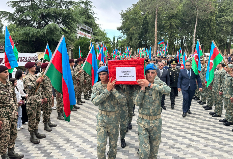В Агджабеди преданы земле останки шехида Первой Карабахской войны ВИДЕО