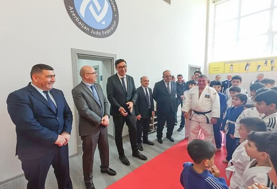 Qaxda yeni cüdo zalının açılışı olub