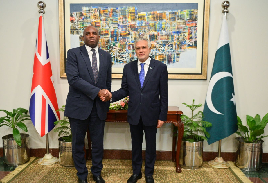 British Foreign Secretary David Lammy holds meeting with Pakistan’s Deputy Prime Minister in Islamabad