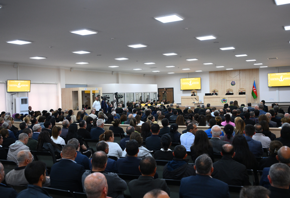 مواصلة جلسة النظر العلنية لمحاكمة المتهمين بالعديد من الجرائم الحربية والعدوانية والإرهابية ضد أذربيجان دولة وشعبا جراء احتلال أرمينيا - صور
