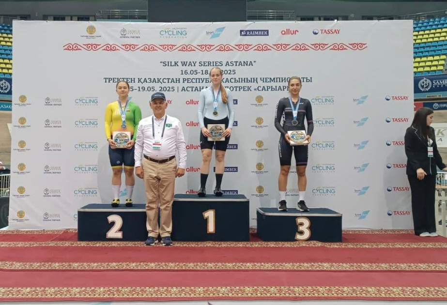 Азербайджанская велосипедистка завоевала бронзовую медаль в Казахстане
