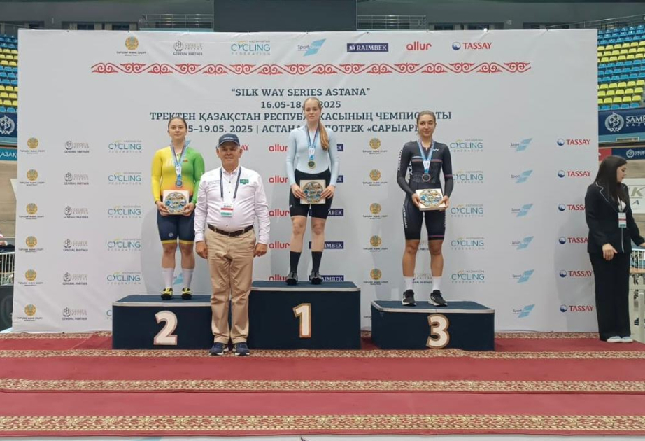 Ciclista azerbaiyana gana medalla de bronce en torneo internacional en Kazajistán