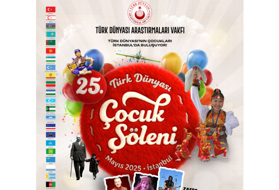 İstanbulda 25-ci Türk Dünyası Uşaq Festivalı keçiriləcək