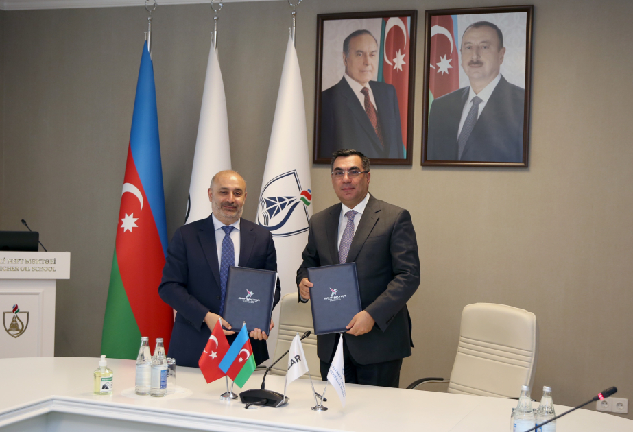 توقيع مذكرة تفاهم للتعاون بين مدرسة باكو العليا للنفط وشركة بيرقدار تكنولوجيا أذربيجان
