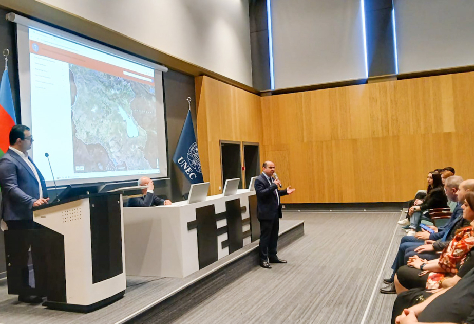 Azərbaycan Dövlət İqtisad Universitetinin tələbələri Ermənistanın ekoloji cinayətlərini ifşa edən interaktiv rəqəmsal xəritə barədə məlumatlandırılıb
