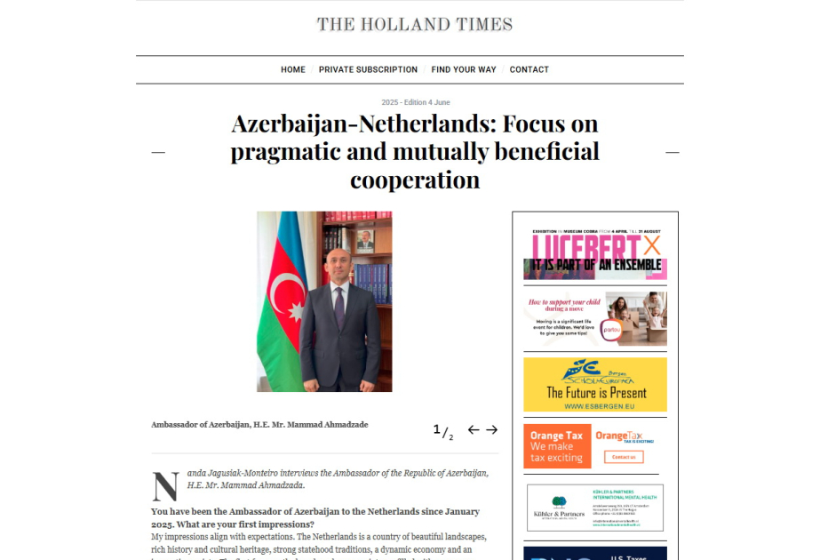 Ötən il Azərbaycanda 130-a yaxın Niderland şirkəti fəaliyyət göstərib