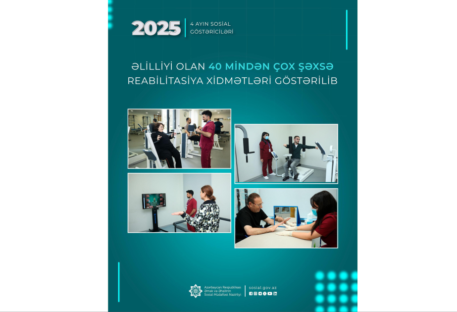 Əlilliyi olan 40 mindən çox şəxsə reabilitasiya xidmətləri göstərilib