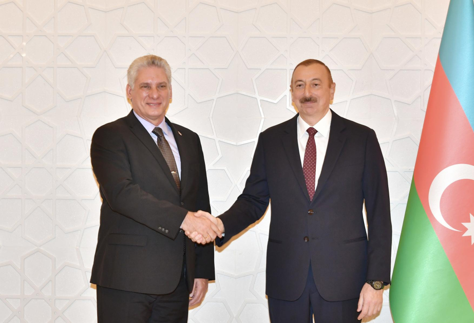 Miguel Díaz-Canel Bermúdez felicita a presidente de Azerbaiyán por Día de la Independencia