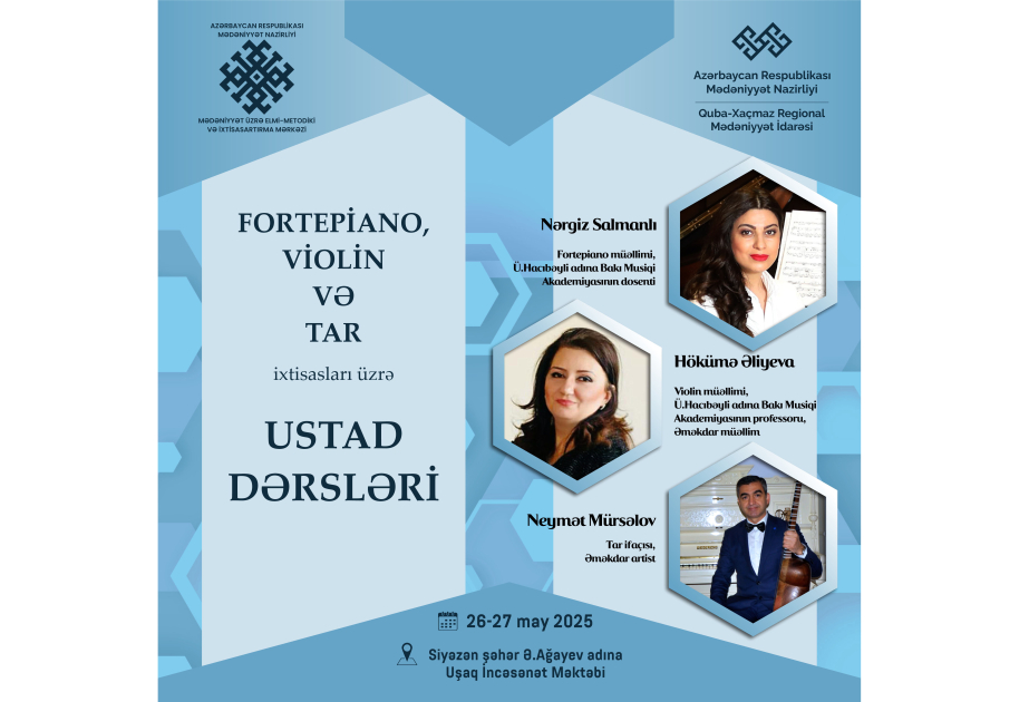 Siyəzəndə ustad dərsləri keçiriləcək