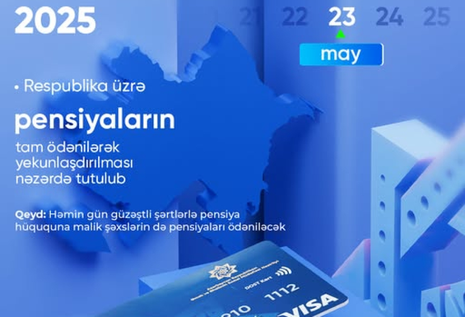 Sabah respublika üzrə pensiyalar tam ödəniləcək