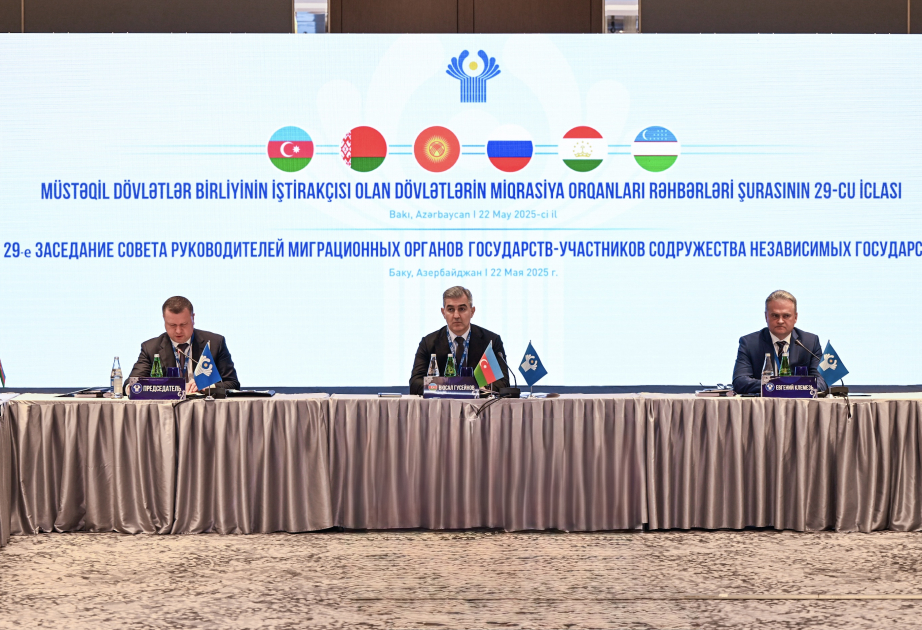 Bakıda MDB iştirakçısı olan dövlətlərin Miqrasiya Orqanları Rəhbərləri Şurasının 29-cu iclası keçirilir VİDEO