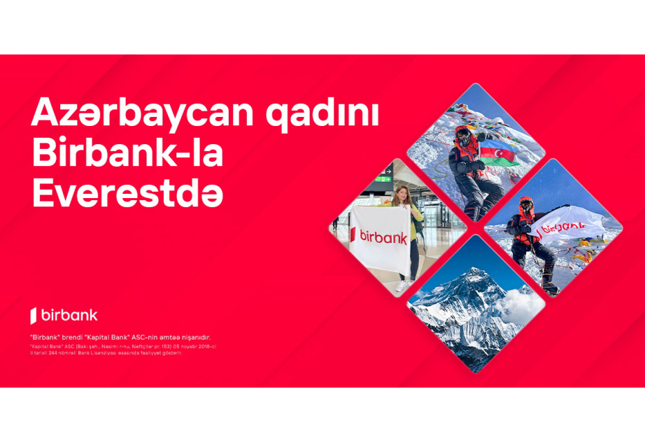 ® При поддержке Birbank Вафа Мусаева водрузила наш флаг на вершине Эвереста