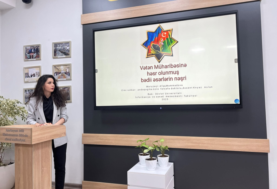 BDU-da Vətən müharibəsinə həsr olunmuş bədii əsərlərin nəşri ilə bağlı təhlillər aparılır