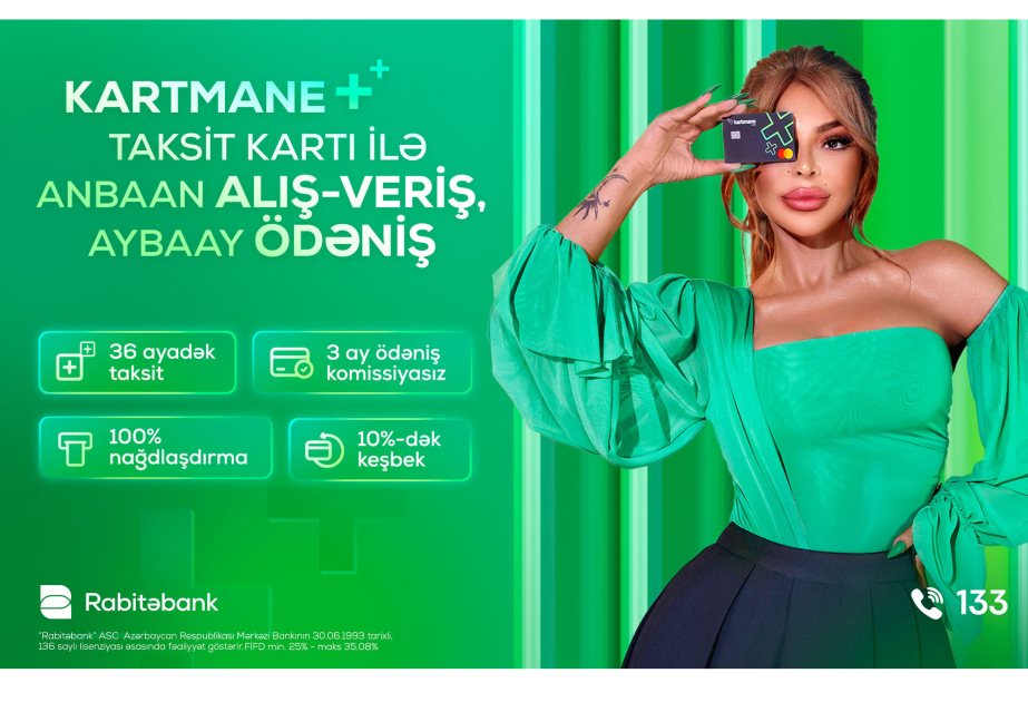 ®  Yaya xərclərinizi “Kartmane Taksit” kartı ilə idarə edin!
