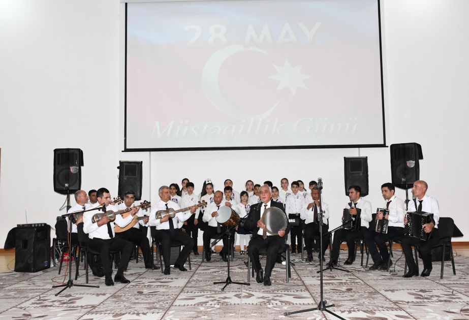 Ağdamda Müstəqillik Günü münasibətilə konsert təşkil edilib