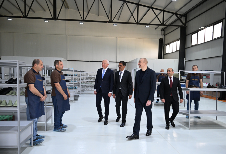 President Ilham Aliyev inaugurated Pirshaghi shoe factory’s Lachin branch VIDEO